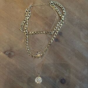 Chic Gold Multi-Layer Necklace